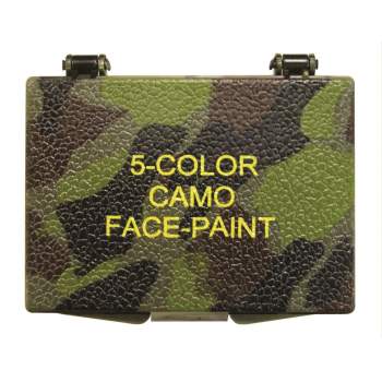 rothco 5 color woodland face paint compact