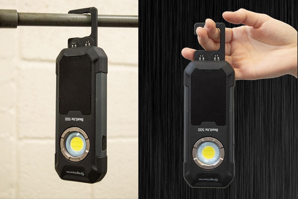 BeatLite Rechargeable Worklight-500lm & Bluetooth Speaker 3 beatlite 500 rechargeable led work light with bluetooth connectivity and speakers