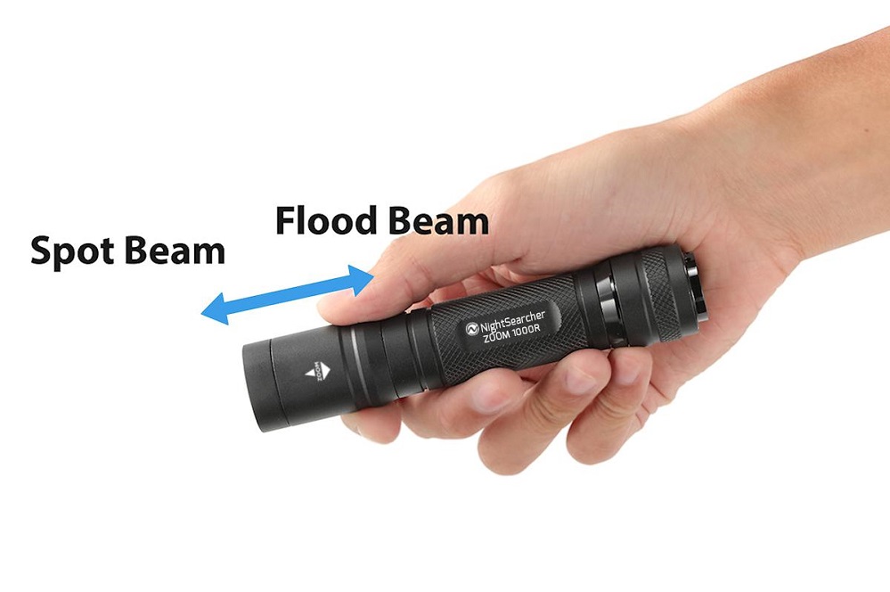 Zoom 1000 Rech. Flashlight 2 zoom 1000r spot to flood rechargeable flashlight